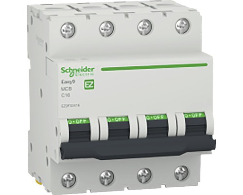 Disjunctor electric modular Schneider Easy9 4P 16A 4,5kA, curbă C