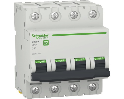Disjunctor electric modular Schneider Easy9 4P 40A 4,5kA, curbă C