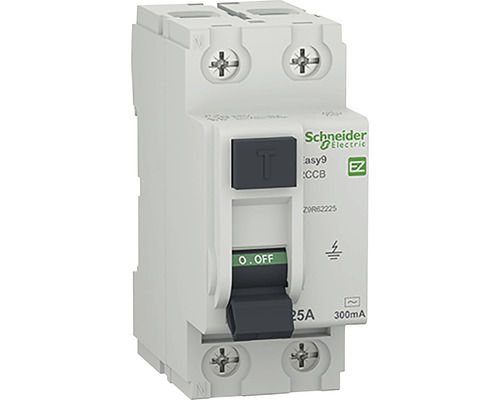 Întreruptor simplu cu protecție diferențială Schneider Easy9 2P 25A 300mA Întrerupător de circuit cu curent rezidual 25A 300mA