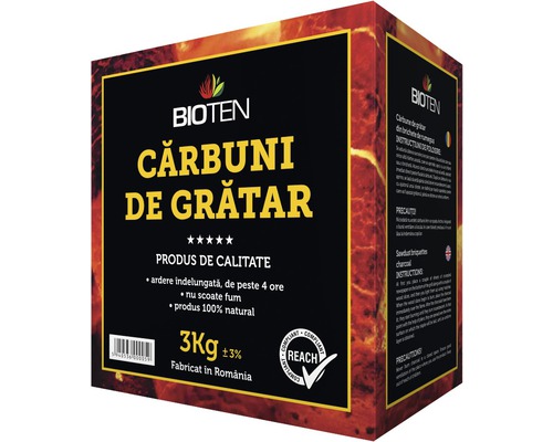 Cărbuni pentru grătar Bioten ecologici 3 kg-0