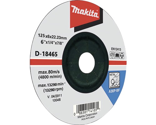 Disc de tăiere Makita 125x6x22,23 milimetri