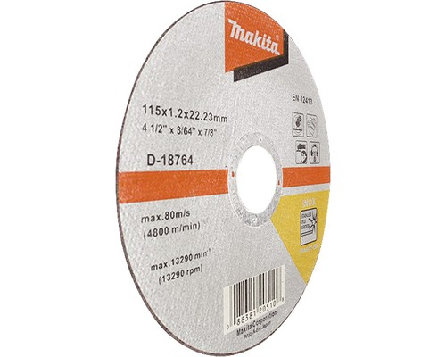 Disc de tăiere Makita cu dimensiunile 115x1,2x22,23 milimetri