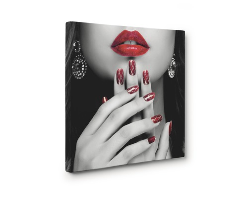 Pânză decorativă cu buze și mâini