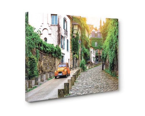 Tablou canvas cu o stradă din Paris și o mașină