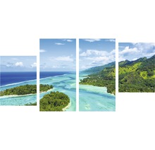 Insule tropicale și mare turcoaz în patru imagini