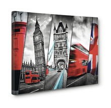 Tablou canvas British Symbols 95x150 cm-thumb-1