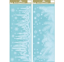 Imagini pentru ferestre cu țurțuri, fulgi de zăpadă și ramuri de brad