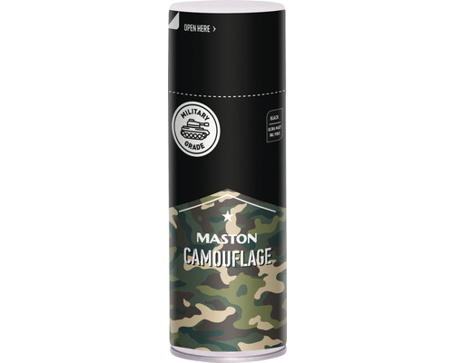 Vopsea spray Maston Camouflage RAL 9005 negru intens 400 ml-0