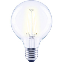 Bec LED variabil Flair E27 7W 806 lumeni, glob clar G80, lumină neutră