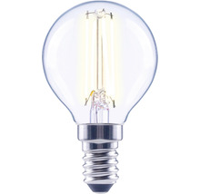 Bec LED variabil Flair E14 4W 470 lumeni, glob clar G45, lumină neutră