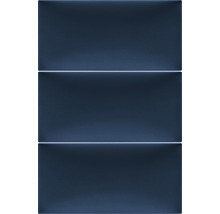 Panou decorativ tapițat Riviera albastru închis 30x60 cm, aspect de catifea