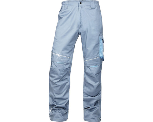 Pantaloni de lucru Ardon Summer din bumbac + poliester gri/albastru, mărimea 64