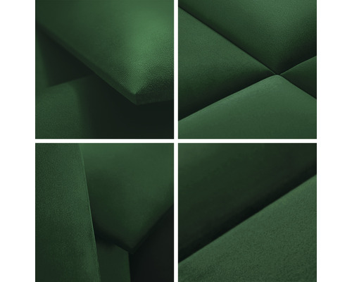 Prim-plan cu panouri acustice din material textil