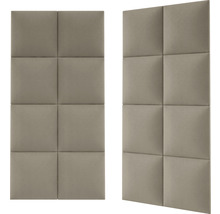 Panou decorativ tapițat Mat Velvet bej 30x30 cm