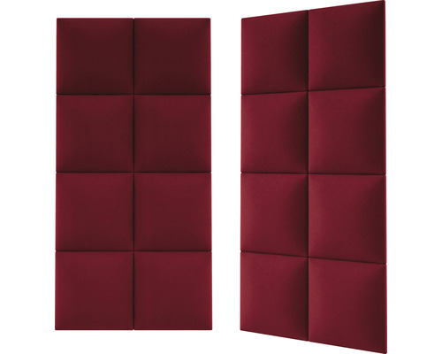 Două panouri de perete fonoizolante cu model pătrat