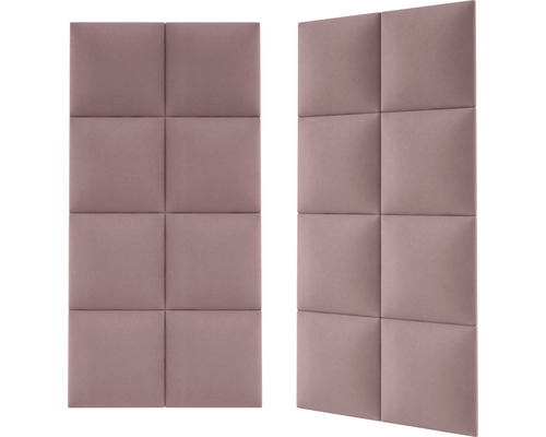 Două panouri de perete tapițate cu model pătrat