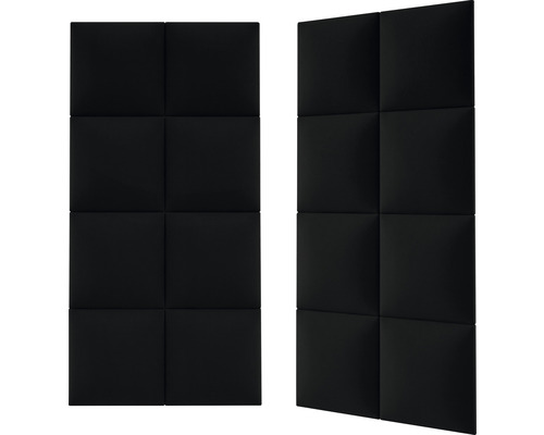 Două panouri fonoizolante cu secțiuni pătrate pentru montare pe perete