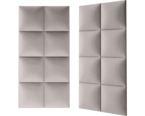 Două panouri fonoizolante cu model pătrat