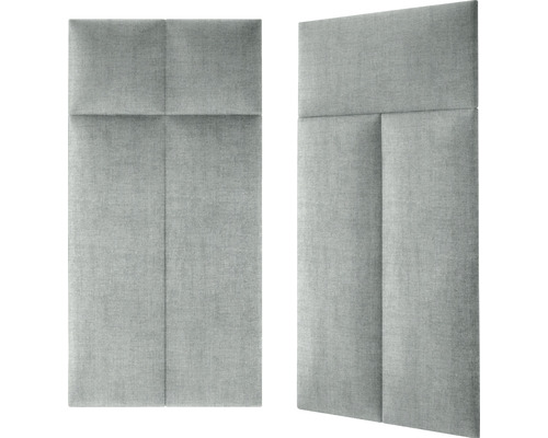 Două panouri acustice gri pentru montaj pe perete