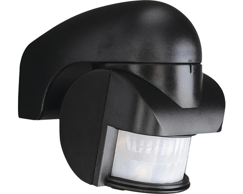 Senzor de mișcare Philips Virginia 180° max. 1000W, pentru exterior IP44, negru Senzor de mișcare pentru montaj pe perete