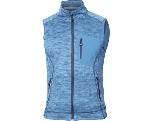 Vestă de lucru Ardon Breeffidry, poliester albastru, mărimea 2XL Vestă din lână fără mâneci cu fermoar