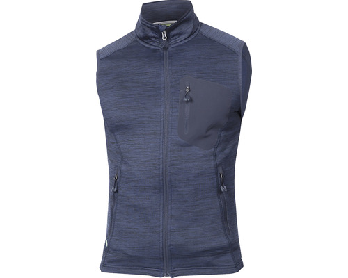 Vestă de lucru Ardon Breeffidry, poliester bleumarin, mărimea L Vestă din fleece fără mâneci, cu fermoar complet și buzunare