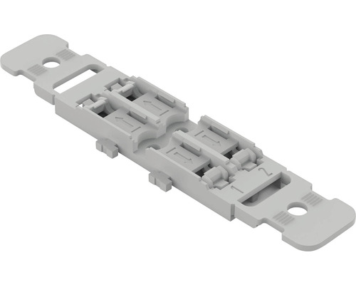 Suporți pentru 2 cleme prelungire cabluri Wago cu prindere pe șină tablouri electrice, 5 bucăți (gama 221)