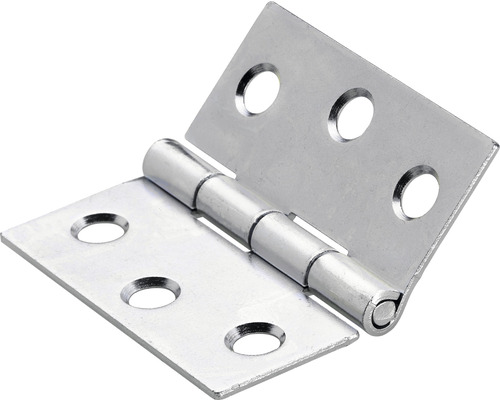 Balama fixă Hettich 40x40 mm, oțel zincat, pachet 30 bucăți Balama metalică cu găuri pentru șuruburi