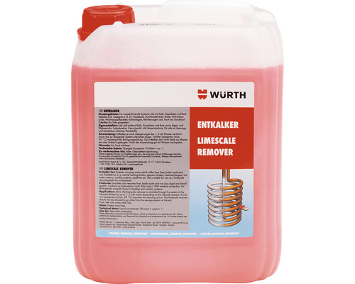 Soluție anticalcar de boilere și instalații Würth 5L, detratant Canistră detartrant Wuerth