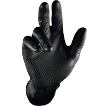 Mănuși nitril de unică folosință M-Safe Grippaz, 50 bucăți (25 perechi), mărimea 8-thumb-0