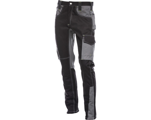 Pantaloni de lucru DCT Amos din bumbac negru/gri, mărimea 54