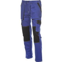 Pantaloni de lucru albaștri cu buzunare și întărituri negre