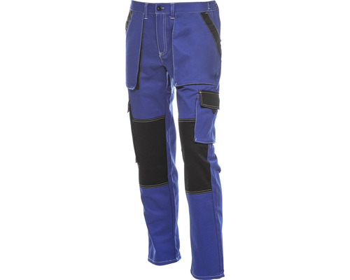 Pantaloni de lucru DCT Athos din bumbac albastru/negru, mărimea 62