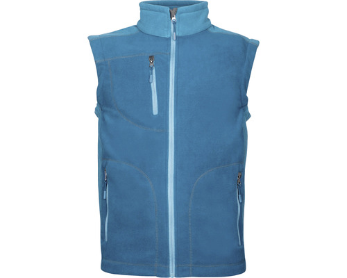 Vestă de lucru Ardon Martin, material fleece albastru, mărimea L Vestă din lână fără mâneci, cu fermoar