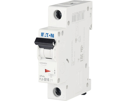 Disjunctor electric modular Eaton xPole 1P 16A 6kA, curbă B | HORNBACH
