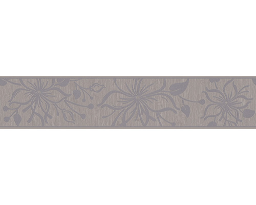 Bordură decorativă autoadezivă 3466-74 Only Borders model floral maro/gri 5 m x 13 cm