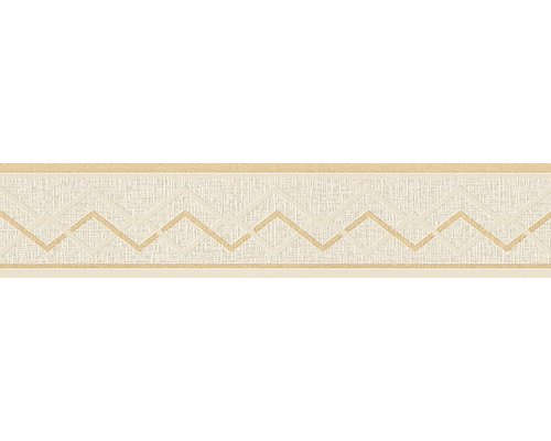 Bordură decorativă autoadezivă 3844-16 Only Border Zig-zag bej 5 m x 13 cm