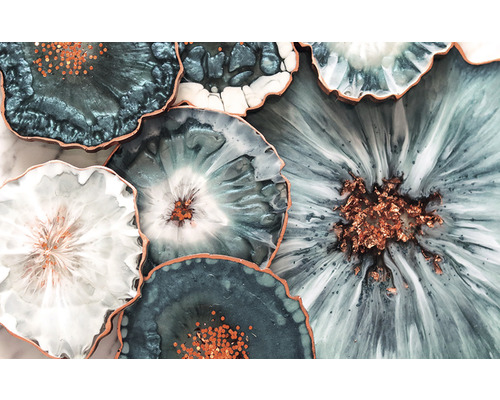 Tablou canvas PT6079 Epoxy Art flowers 80x125 cm Tablou canvas PT6079 Epoxy Art flowers 80x125 cm