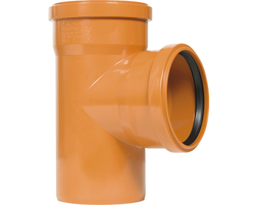Racord T pentru conductă de canalizare din plastic