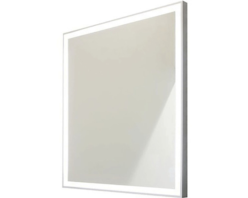 Oglindă baie cu LED Cordia Classic Line 65x60 cm ramă argintie IP 44