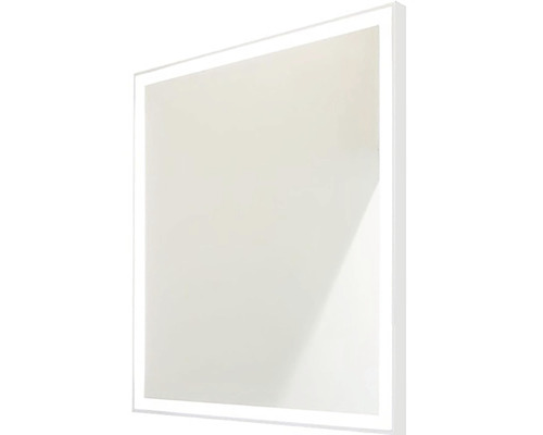 Oglindă baie cu LED Cordia Classic Line 65x100 cm ramă albă IP 44