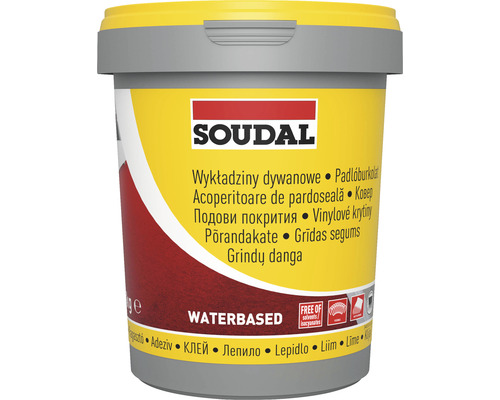 Adeziv pentru mochetă, pardoseli PVC și linoleum Soudal 26A 1 kg