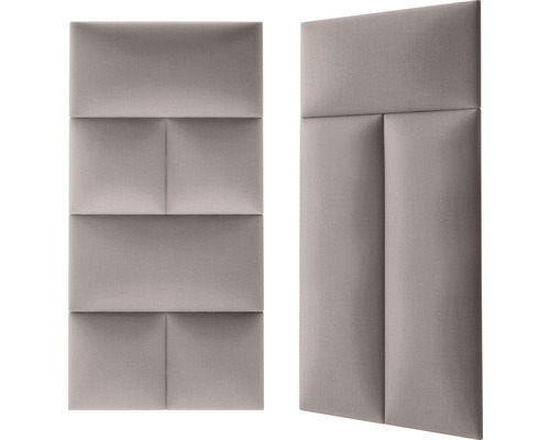 Două panouri fonoizolante cu acoperire din material textil pentru montare pe perete