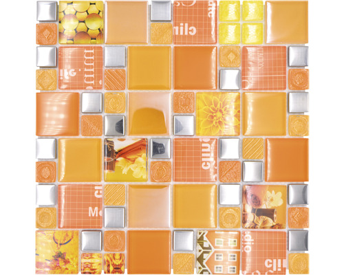 Mozaic XCM MC569 silver orange 29,8x29,8 cm