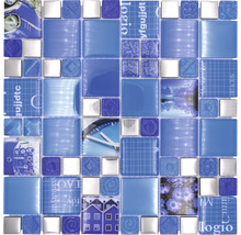 Mozaic XCM MC549 silver blue 29,8x29,8 cm