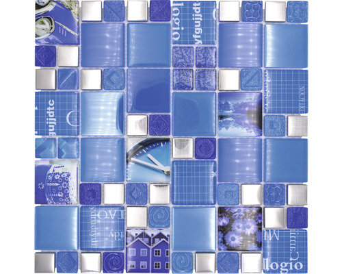 Mozaic XCM MC549 silver blue 29,8x29,8 cm