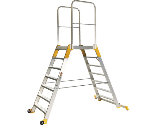 Platformă de lucru din aluminiu cu balustradă