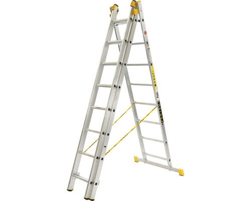 Scară multifuncțională din aluminiu în poziție A