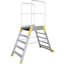 Platformă de lucru din aluminiu cu balustradă