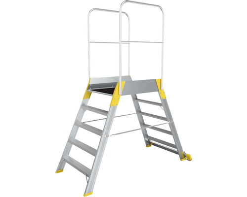 Platformă de lucru din aluminiu cu balustradă